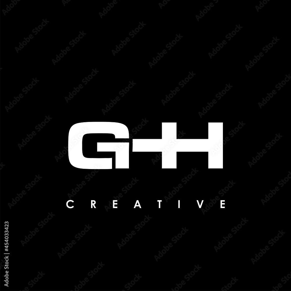 Wall mural ghh letter initial logo design template vector illustration