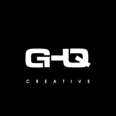 GHQ Letter Initial Logo Design Template Vector Illustration