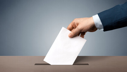 Vote on democratic elections, referendum. Make right choice. - obrazy, fototapety, plakaty