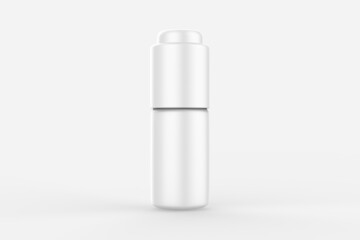 cosmetic bottle. Shampoo, spray product. Sample bath container mockup. Empty package with pump dispenser for sunscreen care. Milk foam brand, medical health bottle mock up