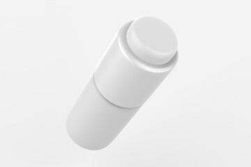 cosmetic bottle. Shampoo, spray product. Sample bath container mockup. Empty package with pump dispenser for sunscreen care. Milk foam brand, medical health bottle mock up