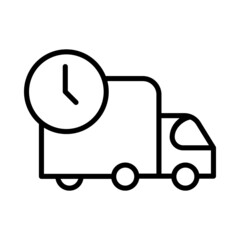 Delivery icon vector set. cargo illustration sign. goods symbol or logo.