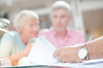 Business people talking in meeting