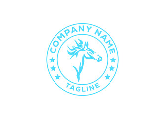 Horse power Logo or Icon Design Vector Image Template