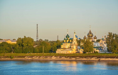 Gold ring of Russia. View of the temples and monasteries of the ancient city of Uglich