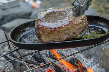 野外料理　焼き肉