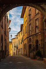 Altstadt von Loro Ciuffenna in der Toskana in Italien