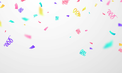 confetti design template holiday promotion, background Celebration Vector illustration.