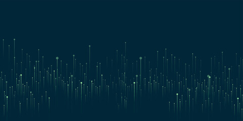 Big data visualization concept. Technology background