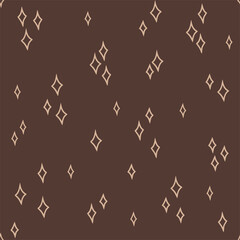 seamless pattern with stars in boho colors