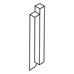 Impossible object. Optical illusion. 3d illustration. Unreal geometric figures. Op art.