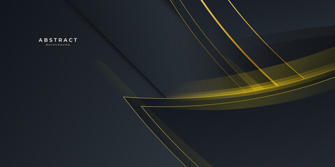 Abstract black and gold luxury background 