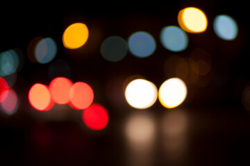 abstract background with bokeh defocused lights