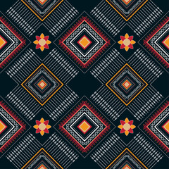 Abstract ethnic oriental  pattern background.Vector and illustration.