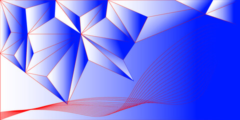 abstract blue background with triangles