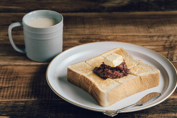 あんバタートースト