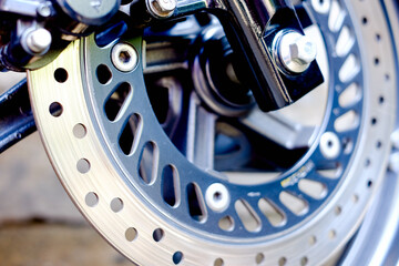 detail a motorcycle Disc brake of bigbike