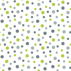 Seamless vector pattern with circles. Geometric abstract pattern of circles of different diameters. For fabric, paper, wrap, textile, poster, scrapbooking, wallpaper or background