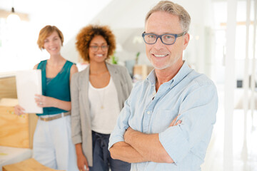 Obraz premium Businessman standing in office