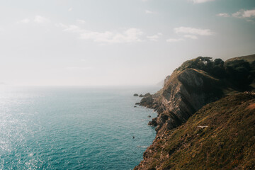 sunset over the ocean