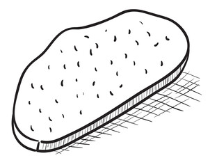 Hand drawn bread illustration
