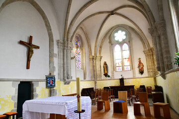 Fototapeta na wymiar Benodet, France - may 16 2021 : Saint Thomas Becket church