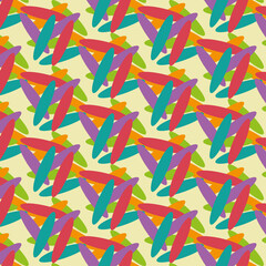 pattern with abstract colorful ovals