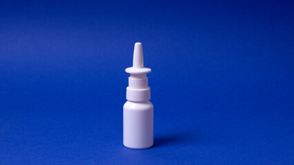 cold remedy on blue background