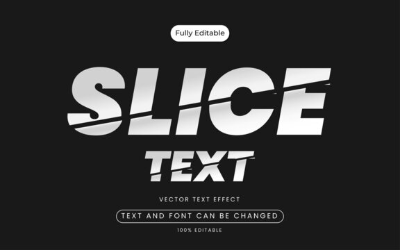 Creative sliced text effect