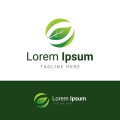 Leaf Gradient Logo Templates
