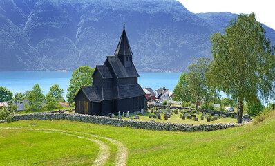 Urnes Stavkirke, the oldest church in Norway, UNESCO World Heritage Site