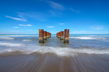 beach in the morning