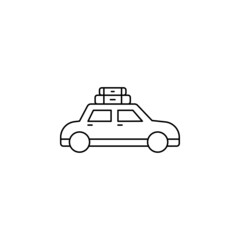 Travel car transport icon vector