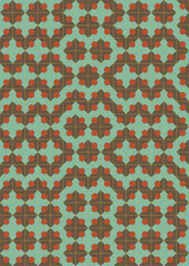 Abstract Geometric Pattern generative computational art illustration