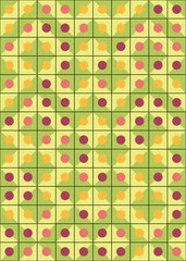 Abstract Geometric Pattern generative computational art illustration