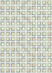 Abstract Geometric Pattern generative computational art illustration