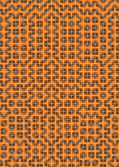 Abstract Geometric Pattern generative computational art illustration