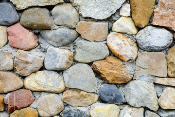 Stone wall on background