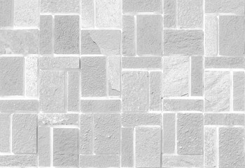Surface texture of white with gray blurred concrete wall, cement pattern with cracks background with space to copy