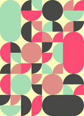 Background abstract geometric flat design style