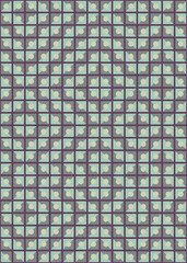 Fototapeta premium Abstract Geometric Pattern generative computational art illustration