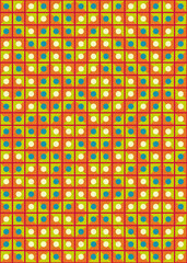 Abstract Geometric Pattern generative computational art illustration