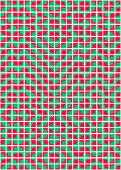 Abstract Geometric Pattern generative computational art illustration