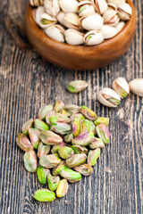 delicious natural dried and salted pistachio nuts