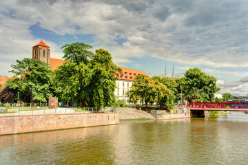 Wroclaw landmarks, Poland, HDR Image