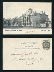 RUSSIA KALININGRAD, 30 AUGUST 2021: postcard printed by Belgium shows old postcard, circa 1918
