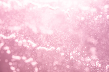 Abstract Pink bokeh defocus glitter blur background.