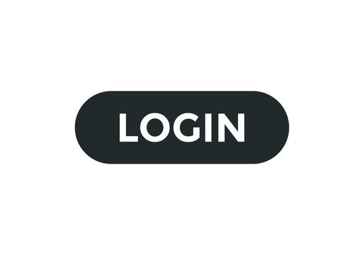 login button. sign icon label login. web button template