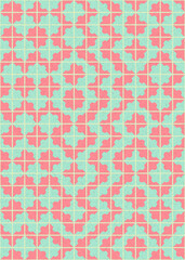 Abstract Geometric Pattern generative computational art illustration
