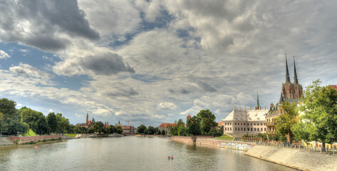 Fototapeta na wymiar Wroclaw landmarks, Poland, HDR Image